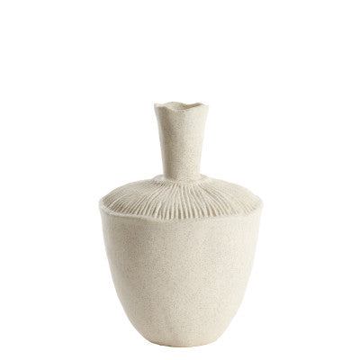 Neira Cream Ceramic Vase