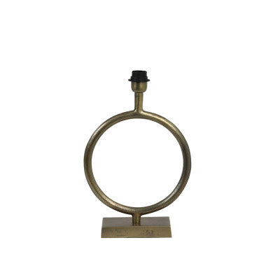 Livu Raw Antique Bronze Metal Table Lamp Base 35cm