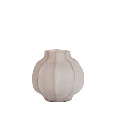 Tejeda Light Brown Glass Vase 26cm