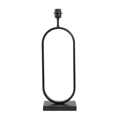 Jamiri Matt Black Metal Table Lamp Base 55cm