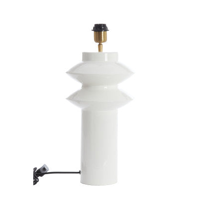 Petch Gloss White Metal Table Lamp Base 40cm