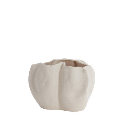 Sanguli Cream Ceramic Vase 22.5cm