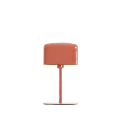 Elenie Gloss Dark Coral Metal Table Lamp
