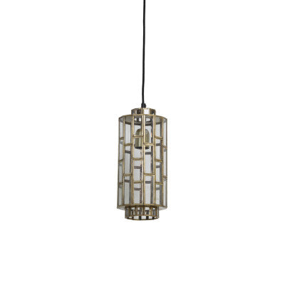 Søstrene Antique Bronze & Glass Pendant Light 15cm