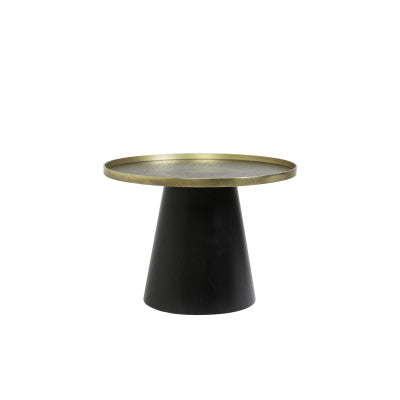 Popeta Antique Bronze & Black Coffee Table