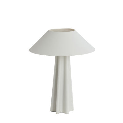 Cukai Matt White Metal Table Lamp