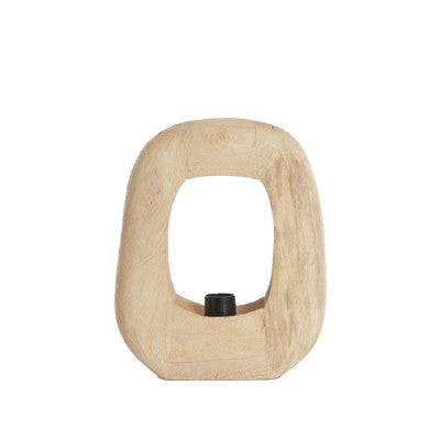 Kelafo Matt Natural Wood Table Lamp 40cm