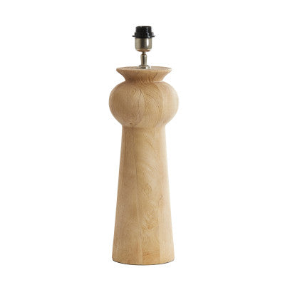 Baglio Matt Natural Wood Table Lamp Base 45cm
