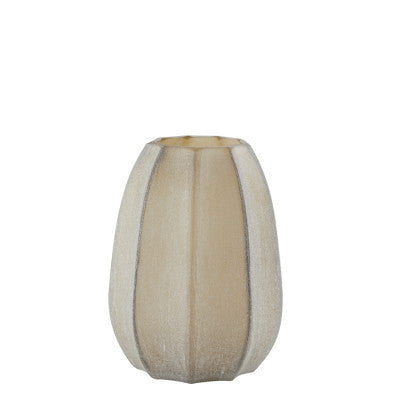 Bradley Light Brown Glass Vase 23.5cm