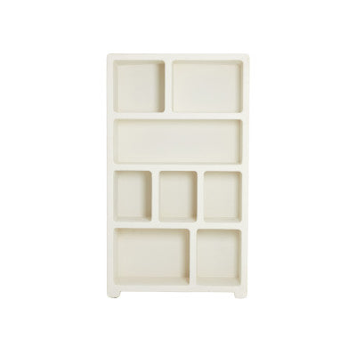 Nahua Cream Wood Tall Storage Cabinet