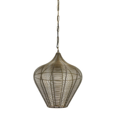 Alvaro Antique Bronze Metal Pendant Light 36cm