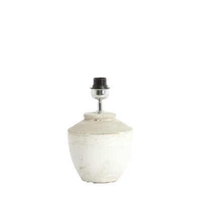 Toba Antique White Ceramic Table Lamp Base 30cm