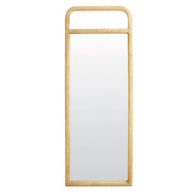 Romeo Matt Natural Wood Arched Full Length Leaner Mirror