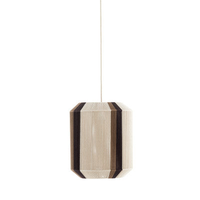 Kozana Cream & Dark Brown Pendant Light 36cm