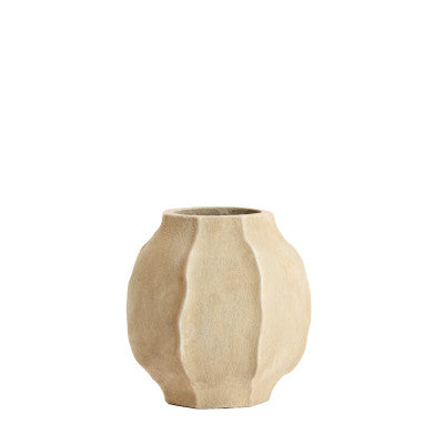 Saphira Matt Sand Vase 35cm