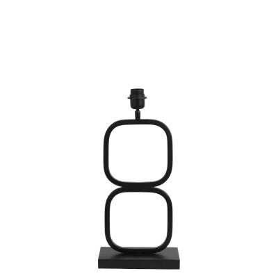 Lutika Matt Black Metal Table Lamp Base 46cm