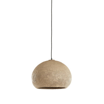 Celmiros Grey Papier Mâché Pendant Light 41cm