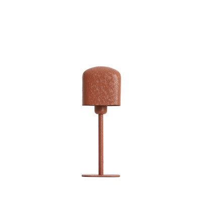Elenie Matt Dark Orange Metal Table Lamp 36cm