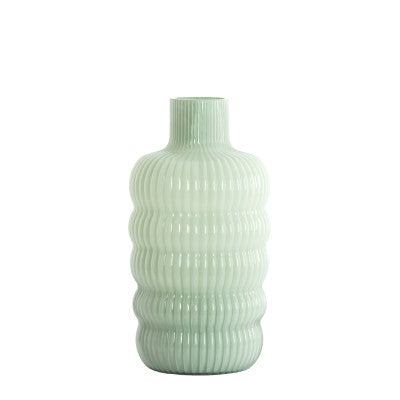 Lunette Mint Glass Vase