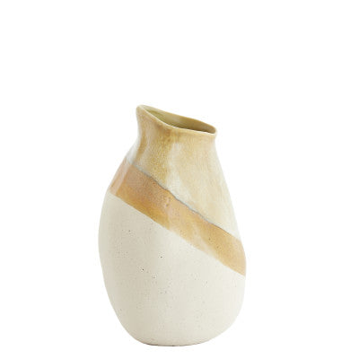 Yulara Brown & Cream Ceramic Vase