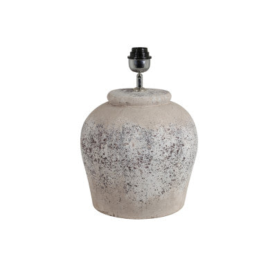 Etna Antique Grey Ceramic Table Lamp Base 40cm
