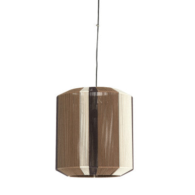 Kozana Brown & Cream Pendant Light 48cm