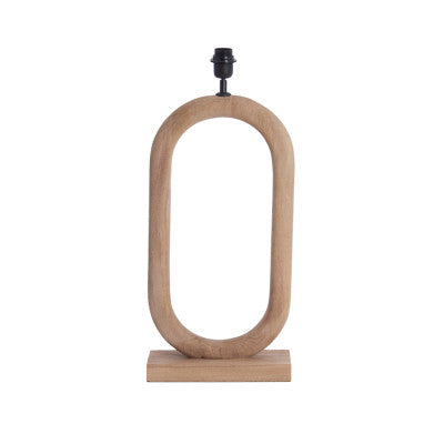 Paceco Matt Natural Wood Table Lamp Base 59cm