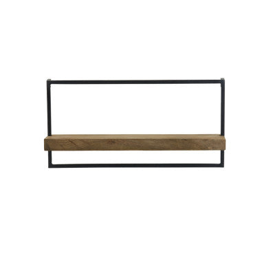 Maddison Dark Brown Wood Wall Shelf 60cm