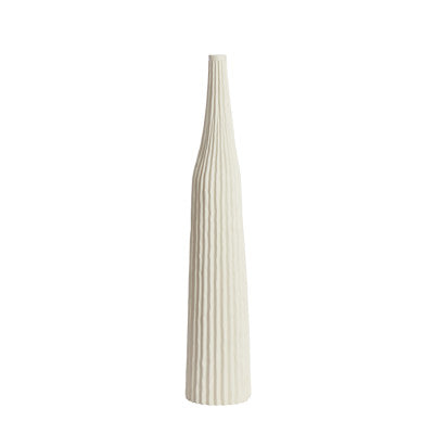 Nampala Cream Ribbed Vase