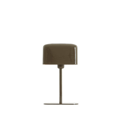 Elenie Gloss Dark Brown Metal Table Lamp 36cm
