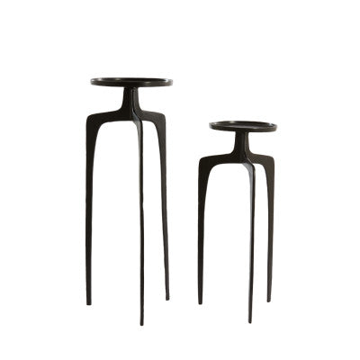 Pano Set of 2 Dark Bronze Plinths