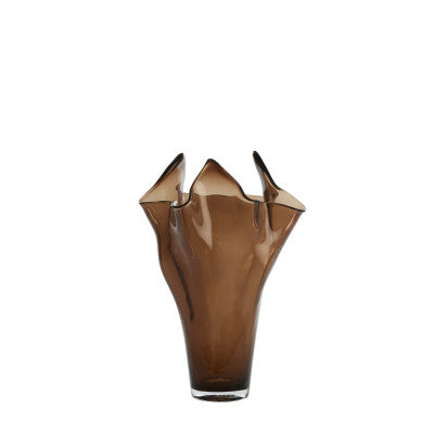 Aiora Dark Brown Glass Vase 46cm
