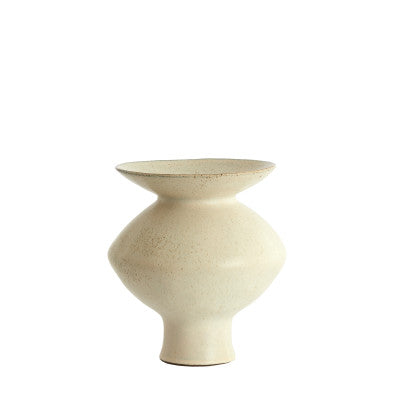 Ajuda Matt Cream/Sand Ceramic Vase 29cm
