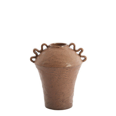 Volca Brown Ceramic Vase 28cm