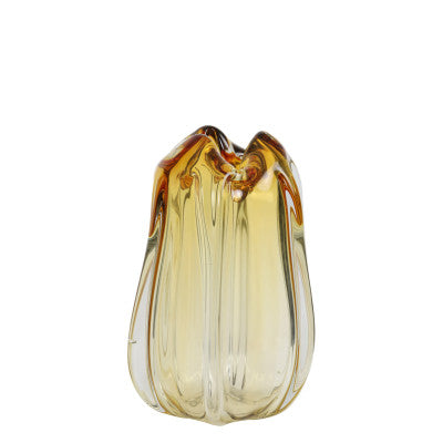 Murela Amber Glass Vase 30cm