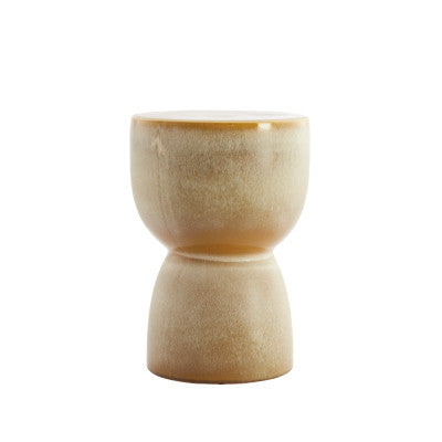 Finca Matt Olive Green Ceramic Round Side Table