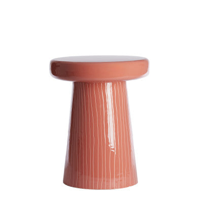 Nunoa Coral Metal Round Side Table 51cm