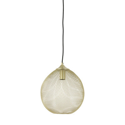 Moroc Gold Metal Pendant Light 30cm
