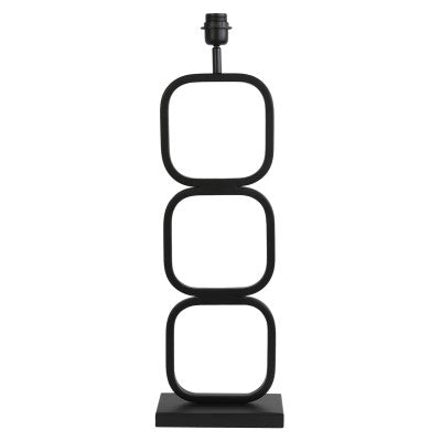 Lutika Matt Black Metal Table Lamp Base 69cm