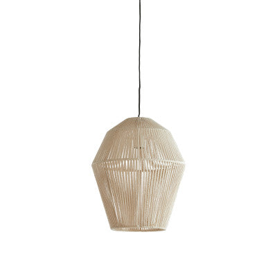 Deya Cream Metal Pendant Light 38cm