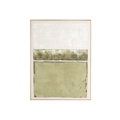 Mareya Olive Green & Cream Abstract Wall Art 120cm