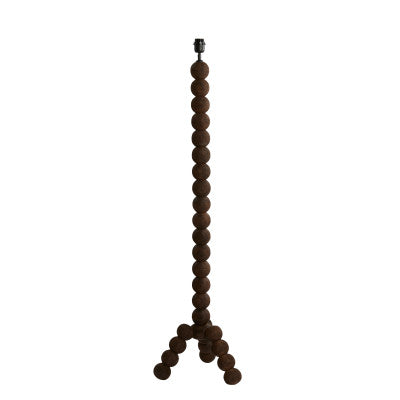 Veglio Matt Dark Brown Wood Floor Lamp Base