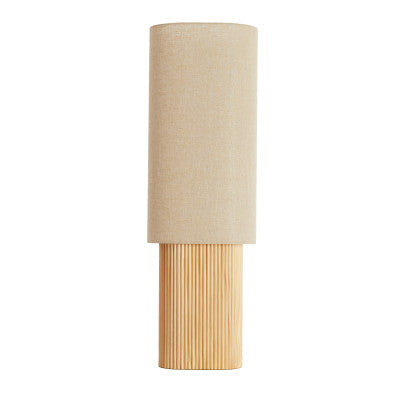 Laslo Natural Wood & Linen Table Lamp 94cm