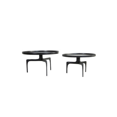 Pano Set of 2 Dark Bronze Coffee Tables