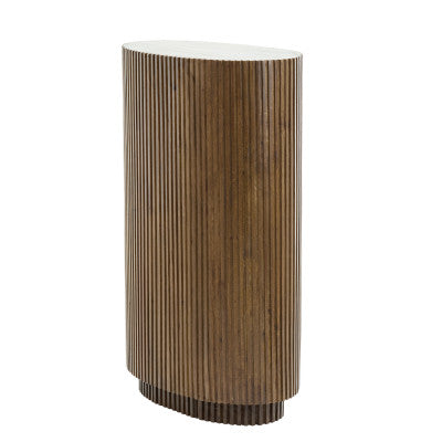 Dumosi Dark Brown Wood Plinth 100cm