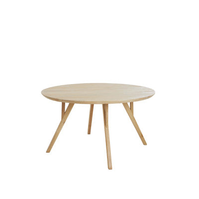 Quenza Natural Mango Wood Round Dining Table 140cm