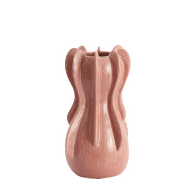 Magome Coral/Red Ceramic Vase 34cm