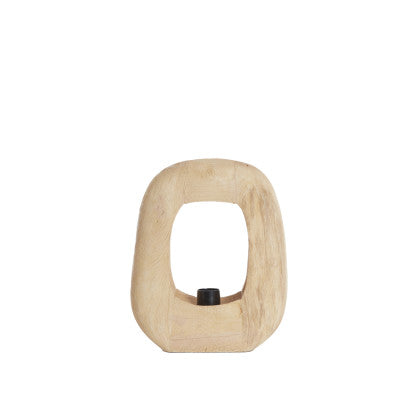 Kelafo Matt Natural Wood Table Lamp 30cm