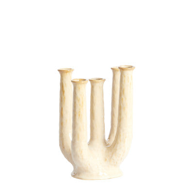 Leonjo Sand/Beige Ceramic Vase 30cm