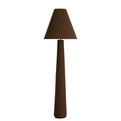 Devia Brown Bouclé Floor Lamp